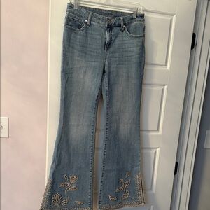 Chico’s Embroidered Flare Women Jeans